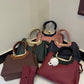 Premium 'JING & PIN' Ladies Handbag Collection with Clutch and Shoulder Strap Option( black )