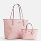 Tote Bag Stylish Shoulder Handbag For Women Size 16 * 11 Inch Durable & Spacious Color (Pink)