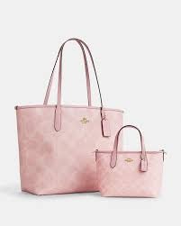 Tote Bag Stylish Shoulder Handbag For Women Size 16 * 11 Inch Durable & Spacious Color (Pink)