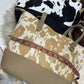 2 Pcs Premium Cow Print Tote Bag Set For Women – Black
