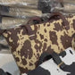 2 Pcs Premium Cow Print Tote Bag Set For Women – Black